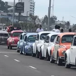 caravana vochera en Veracruz