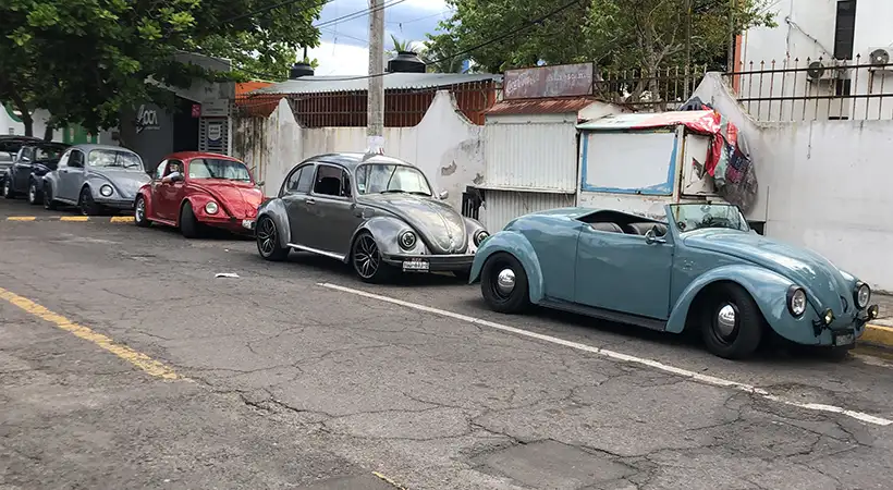 caravana vochera en Veracruz dia mundial del vocho 2024